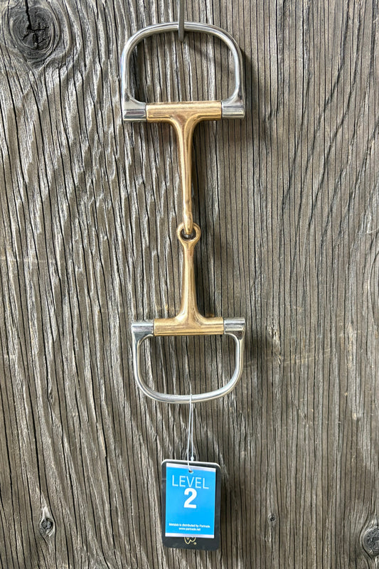 Copper Racing Dee Ring Snaffle Bit