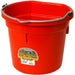 Little Giant-20 Quart Red Flat Back Plastic Bucket