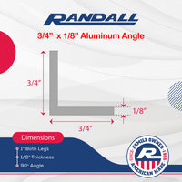 ANGLE 3/4 X 3/4 X 1/8