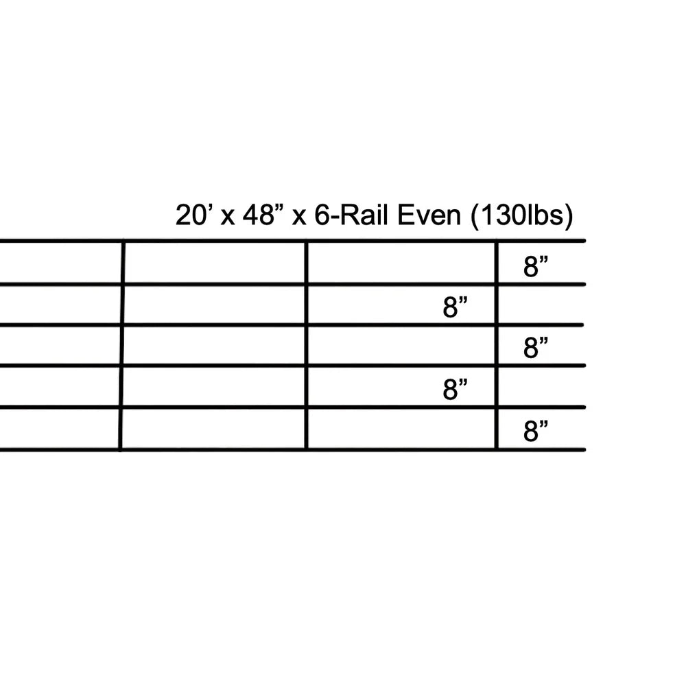 MCE-Continuous Panel 6 Rail- 1-1/4 In X 48 In-Even