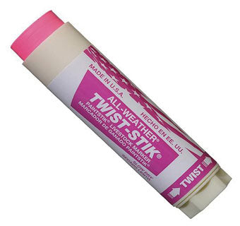 Markal-All-Weather-Twist-Stik Round Tip Livestock Marker Fl. Pink 1-Stick