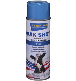 Markal-All Weather-Quick Shot Inveted Tip Spray Paint-13 Oz-Blue