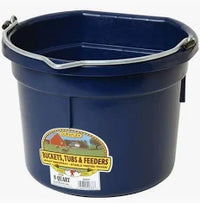 Master Rancher 8 Qt. Sky Blue Resin Flat Sided Utility Bucket