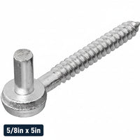 Steel Screw Hook, 1/2" x 6"