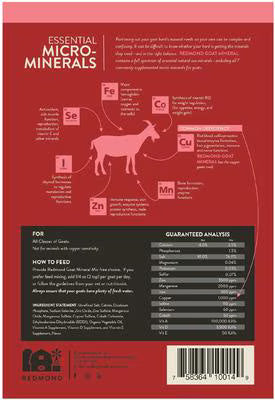 Redmond Goat Mineral, 5lb Bag