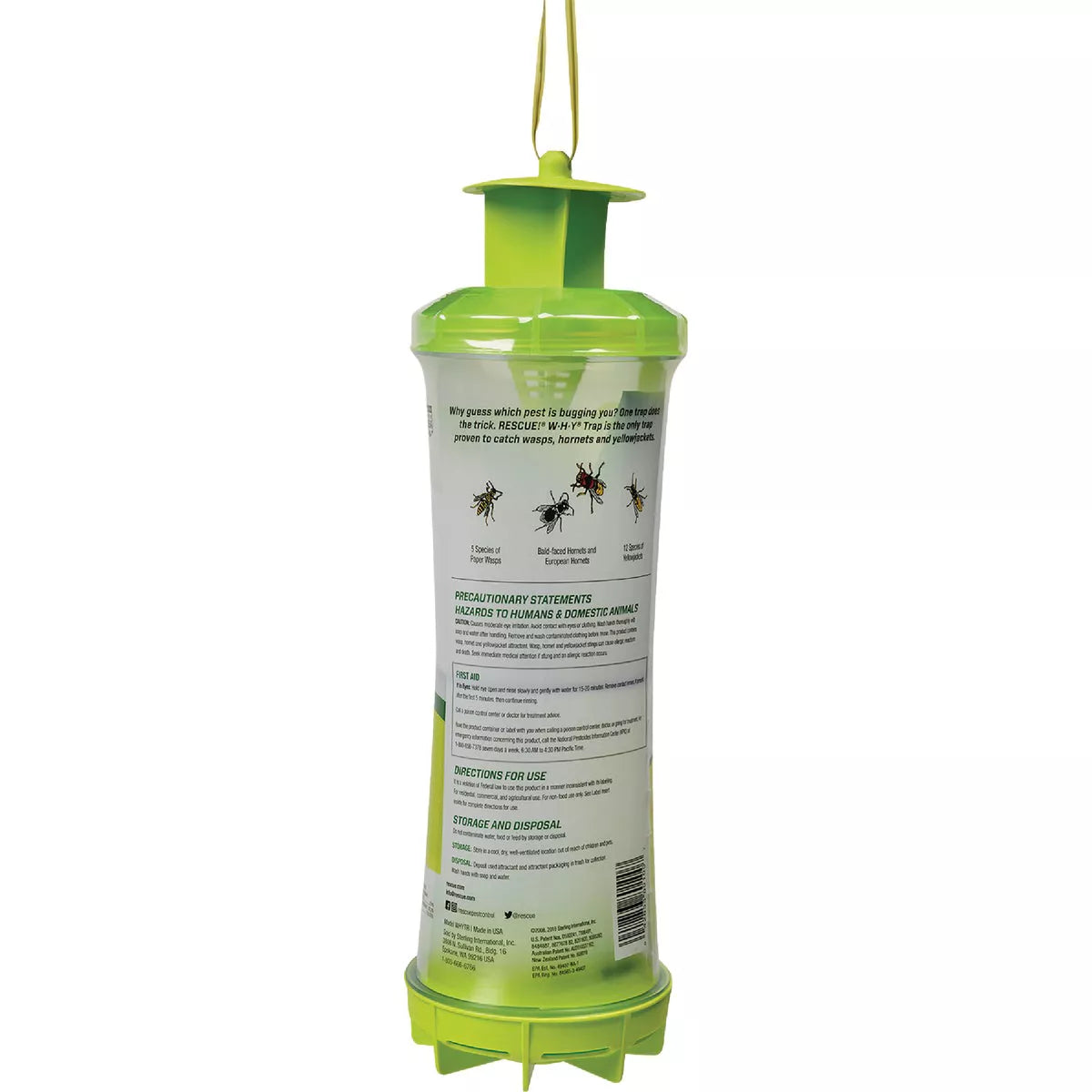 WHY Trap for Wasps, Hornets, and Yellowjackets