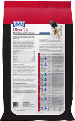 Sav-A-Caf Ultra 24 Multi-Species Milk Replacer, 25-lb bag