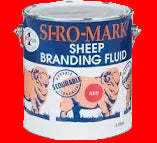 Si-Ro-Mark-Marking Fluid 1 Gal-Red