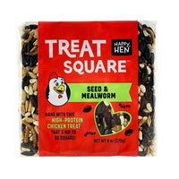 Happy Hen- Mealworm & Seed Treat Square, 6oz