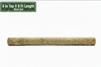 Treated Post-6 In Top X 8 Ft- Blunt-Rod Olsen