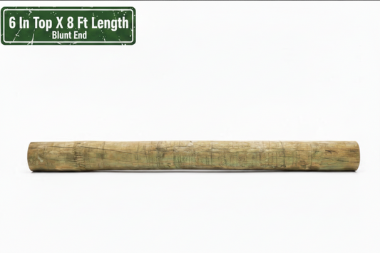 Treated Post-6 In Top X 8 Ft- Blunt-Rod Olsen