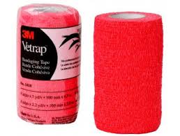 Vetrap 4-in Bandaging Tape-3M-Red