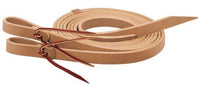 Weaver Latigo Split Reins with Water Loops - Burgundy 5/8" x 8'