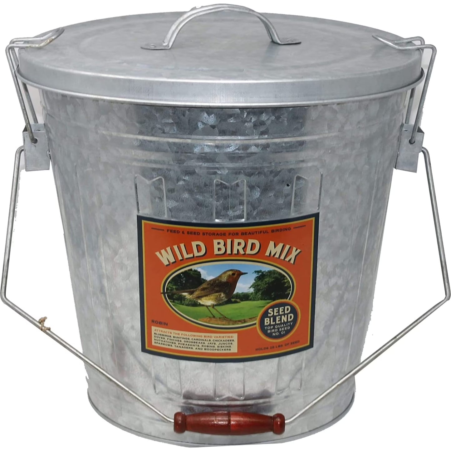 Woodlink-Bird Seed Storage Container Rustic Farm House 25 lb. Capacity