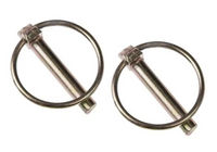 Double HH 3/16 In. x 1-1/8 In. Category 0 Yellow Zinc-Plated Lynch Pin (2-Pack)