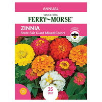 Zinnia State Fair Flower Seeds - Vibrant Colors For Your Garden