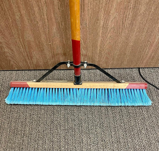 HARPER 24" SMOOTH PUSH BROOM BLUE