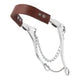 Weaver Aluminum Mechanical Hackamore - Flat Leather Noseband, 8" Cheeks, Chain Included