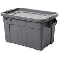 Rubbermaid Commercial Brute 20 Gal. Gray Storage Tote with Lid