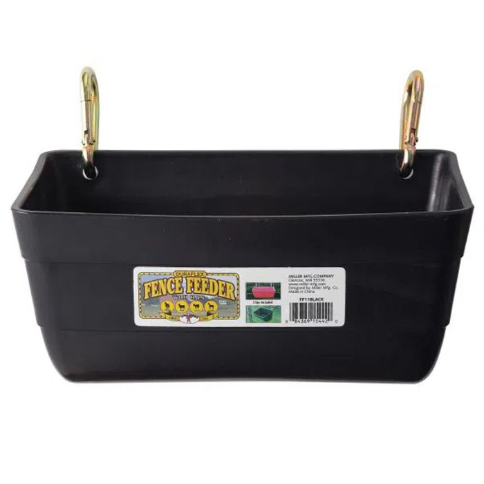 Little Giant-Black 11in. Fence Feeder with Hardware