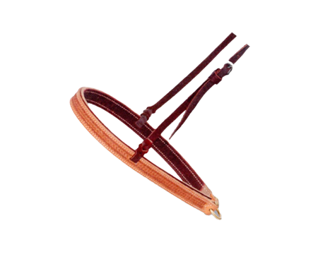Noseband 1-1/4" Spider Stamped