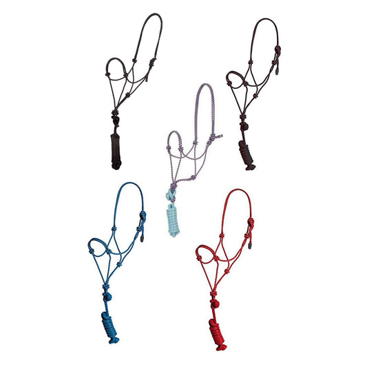 Poly Rope Halter with 8' Lead (Hunter Green)