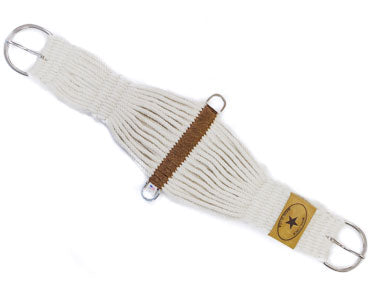 Mohair Blend Roping Cincha – 27 Strand Double Woven | Stainless Steel Hardware