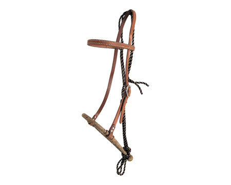 Hackamore with Headstall – 1/2" Cable Core Bosal (Mecate Not Included)