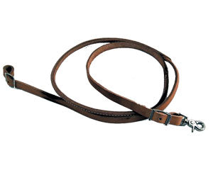 Rounded Roping Reins – Split & Sewn | 7' | Harness or Latigo Leather