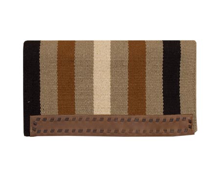 Casa Zia Saddle Blanket – 100% New Zealand Wool | Tan/Earth Tones | 32" x 32"