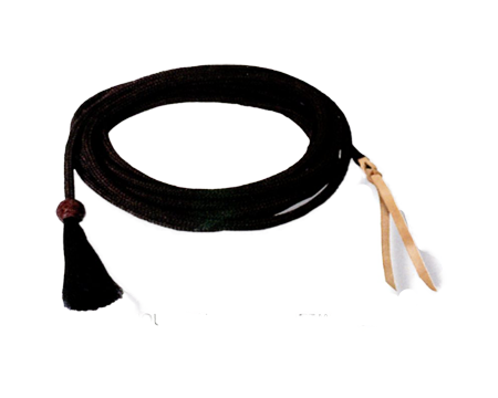 Mountain Cord Mecate – Braided Button & Horse Hair Tassel | 1/2" x 23 ft
