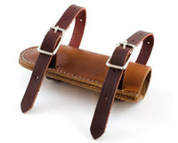 Premium Russet Leather Flag Holder – Made in USA | Fits Up to 1-1/2" Pole