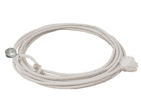3-Strand Waxed Nylon Steer Rope – 7/16" x 30 ft | Quick-Release Nickel Honda