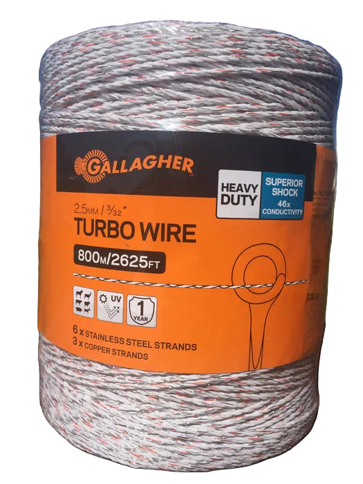 Gallagher-Turbo Wire-2625Ft-800M