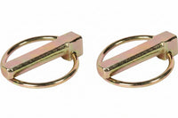 Double HH 5/16 In. x 1-7/16 In. Category 1 Yellow Zinc-Plated Lynch Pin (2-Pack)