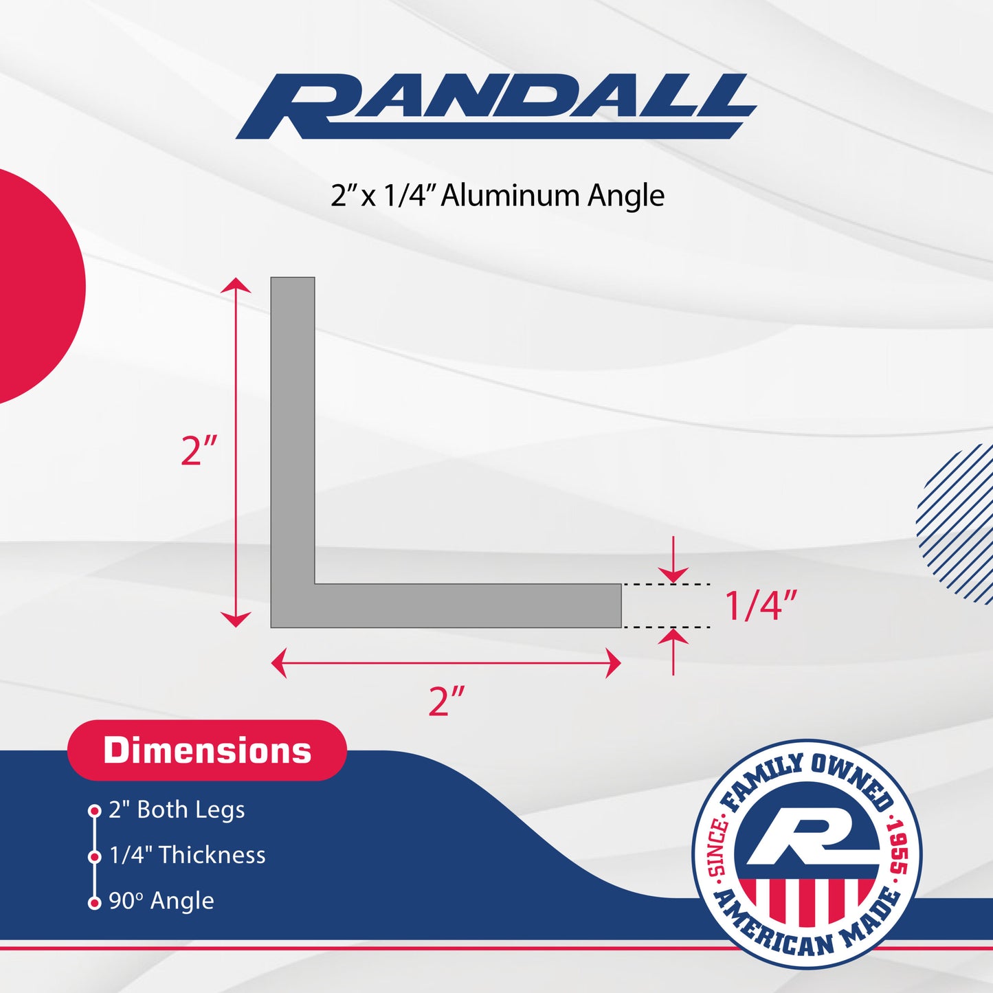 ANGLE 2 X 2 X 1/4