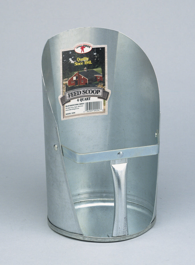 Little Giant-Steel Silver 4 qt Feed Scoop
