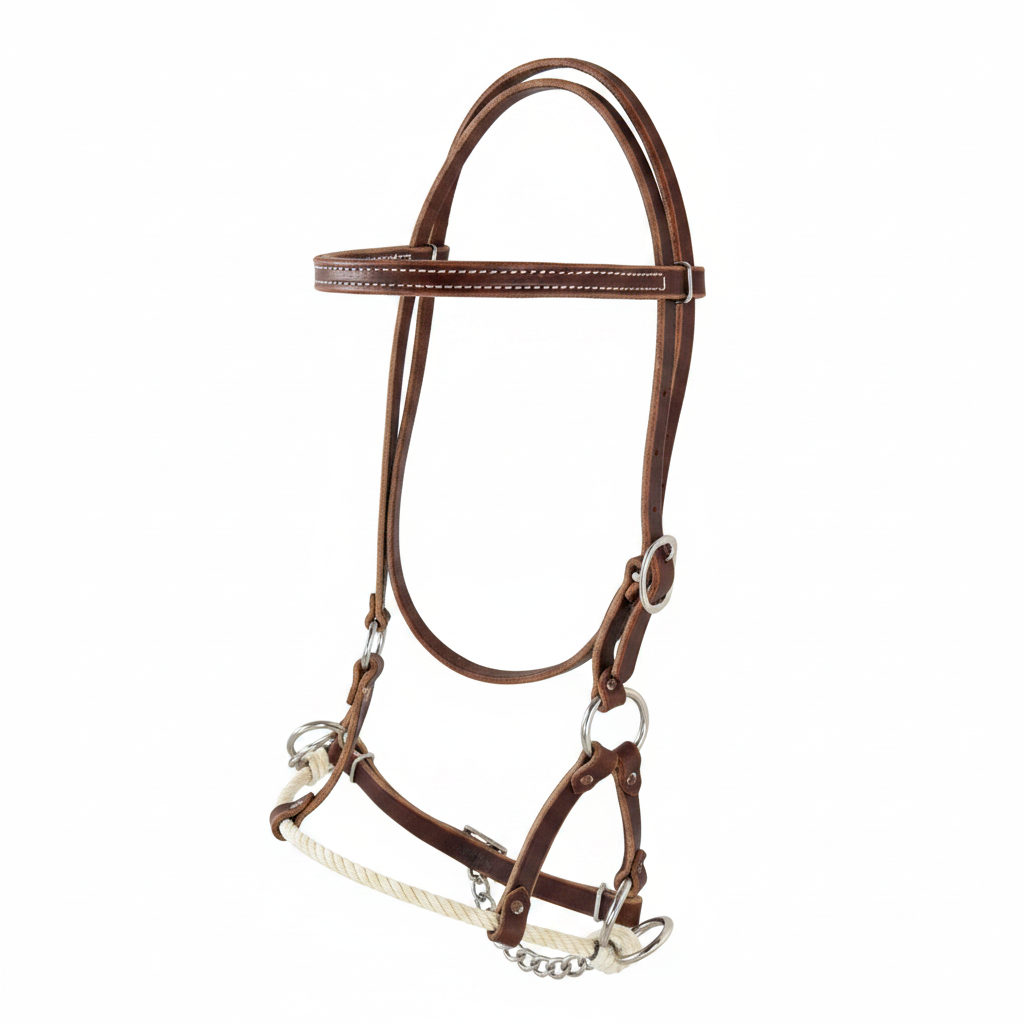 Rope Side-Pull with Brow Band