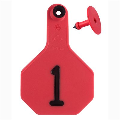 Y-TEX 3 STAR TAG MED RED