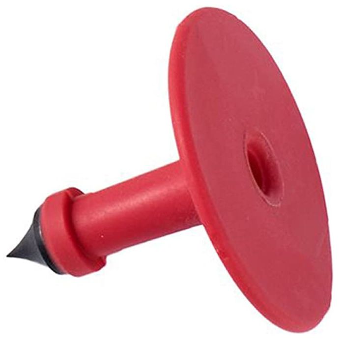 Y-Tex-All-American-Male Blank Button Ear Tag-Red-25-Box